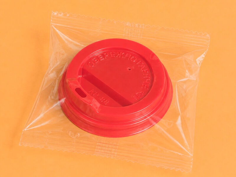 Кришка червона запакована Optipak Deckel für Pappbecher in Einzelverpackung D 69–91 mm Großhandel 4
